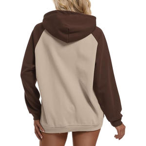 Sudadera con capucha y cremallera para mujer de diseño personalizado OEM mezcla de algodón suave con impresión de logotipo y ropa de moda de etiqueta privada - Product Image 5