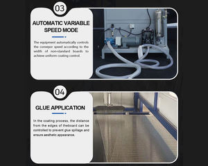 Revêtement uniforme Panneau sandwich en PVC Panneau de porte Panneau époxy Machines de <span class=keywords><strong>menuiserie</strong></span> Panneau nid d'abeille en aluminium Machine à coller les armoires - Product Image 3
