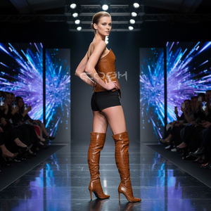 Fournisseur et fabricant de corsets en PVC de haute qualité, texture croco marron, pour modeler la taille et sculpter la silhouette - Product Image 5