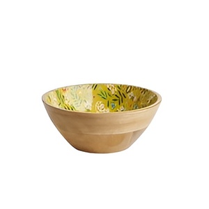 Bol en bois artisanal indien de qualité supérieure, design classique, idéal pour servir des salades et des aliments, vaisselle de cuisine faite à la main. - Product Image 5