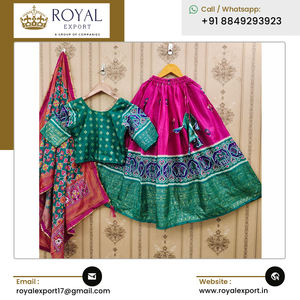 Dola Silk lehenga choli กับฟอยล์ทำงานเสื้อผ้าชาติพันธุ์ขายส่งดีไซน์หรูหรา - Product Image 5