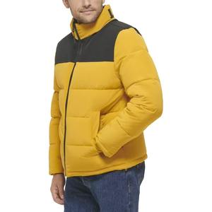 Manteau matelassé en nylon brillant OEM avec col montant et logo avant tendance 2025 grande taille pour hommes - Product Image 6