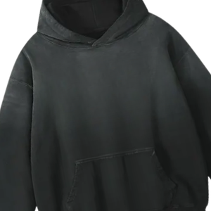 Sweat à capuche oversize vintage en molleton de coton biologique de haute qualité, personnalisé, lourd, gaufré, délavé à l'acide, pour femmes - Product Image 2