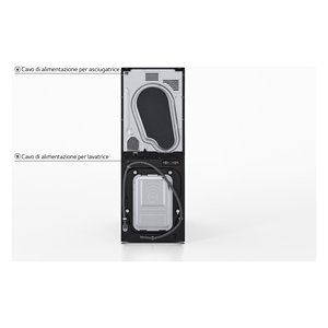 Lavasciuga 12 + 10 Kg WASHTOWER WT1210BBF AI DD Platinum negro clase AC 1400giri/min (60x66x165,5cm) - Product Image 6