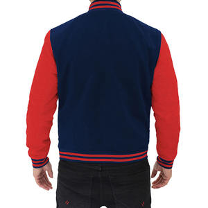 Veste d'hiver universitaire à col montant pour homme, veste de baseball en toile avec logo personnalisé, design uni, vestes de style lettreman - Product Image 5