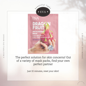 ARUMVIT EVA MOSAIC Dragon Fruit Mascarilla facial antioxidante Recién llegado Venta caliente Cuidado DE LA PIEL coreano OEM al por mayor - Product Image 2