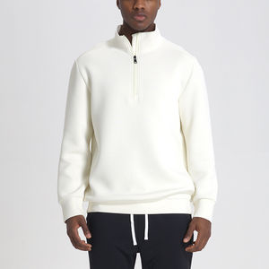 Sweatshirts personnalisables de qualité supérieure pour hommes Sweatshirts vierges Pull à fermeture éclair à col zippé Sweat-shirt pour hommes - Product Image 1