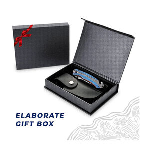 Navaja Plegable de Bolsillo de Estilo Nuevo, OEM, Personalizada, de Grado Industrial, para Campamento y Caza al Aire Libre, con Hoja de Acero de Damasco y Garantía de 3 Años - Product Image 2