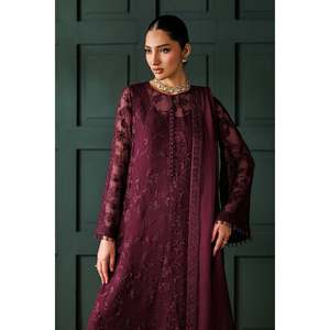 Ensemble de costume en mousseline de soie brodée pour femmes SF-4436 - Product Image 5