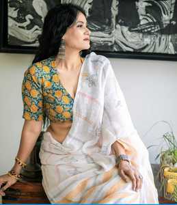 Saree en soie pure Bandhej Vêtements de fête de style indien de fabrication indienne Vêtements traditionnels indiens et pakistanais - Product Image 5