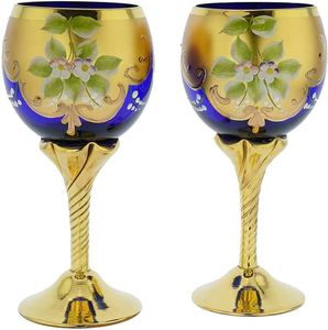Copa de cáliz tradicional de oro real de latón, copa de cristal en relieve, vasos para beber, vaso de bebida, vaso de cóctel de Metal - Product Image 6