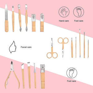 2025 ensemble de manucure coupe-ongles Kit de pédicure 18 pièces en acier inoxydable outils de soin des ongles coupe-ongles Kits de toilettage bleu - Product Image 6