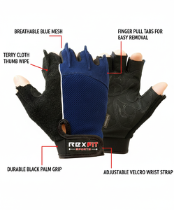 Gants de cross-training Rexfit Sports |   Gants de levage robustes avec protection complète de la paume et conception à forte adhérence - Product Image 5