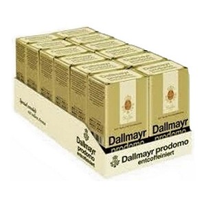Calidad fresca Dallmayr Prodomo Café molido descafeinado 12x500g Aromático Sabor suave Embalaje a granel Ideal - Product Image 1