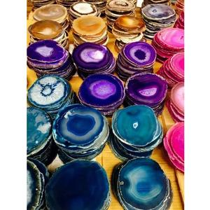 Posavasos de resina personalizado hecho a mano de lujo con posavasos de bebida elegantes de hoja de oro para decoración de mesa de comedor y Bar en casa - Product Image 6