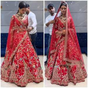 Ropa étnica de diseñador personalizado Lehenga Choli con Dupatta Wedding Lehenga Choli de proveedor indio - Product Image 3