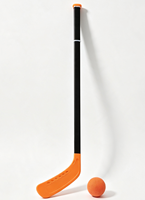 Ensemble de bâtons de hockey silencieux, bâton de hockey en plastique ABS+PP avec balle en mousse silencieuse, jouet d'entraînement de hockey sur sol silencieux