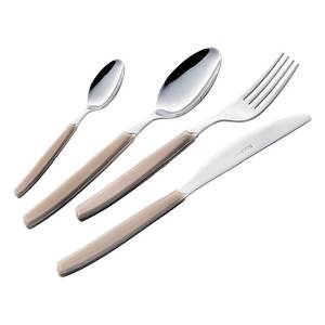 P13BCM 19 pour Eme Ensemble de couverts de table en acier inoxydable chromé blanc 24 pièces - Product Image 2