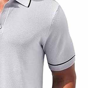 Polos informales de algodón de manga larga para hombre, novedad de 2024, polos transpirables ajustados para hombre, fabricados por Dress Sports - Product Image 3