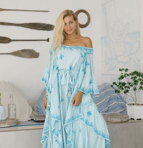 Femmes élégant rétro à manches longues brodé robe ukrainienne 2024 été nouvelle mode robe courte taille naturelle pour les vacances - Product Image 2