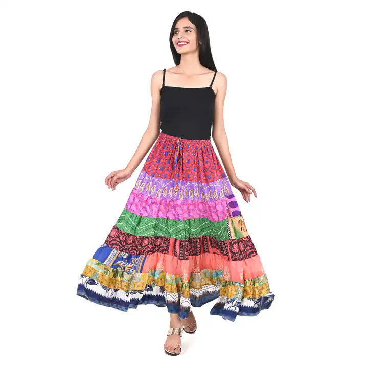 Buy online Bandhani Printed Embellished A-line Skirt from Skirts, tapered  pants & Palazzos for Women by Jabama for ₹759 at 53% off | 2024 Limeroad.com