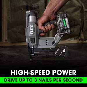 Kit de grapadora neumática de corona estrecha de 1/4 de pulgada sin escobillas de 24 V con batería de litio de 2.5 Ah y cargador rápido de 160 W - Product Image 4