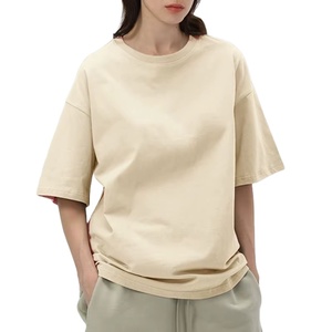 T-shirt surdimensionné pour hommes de haute qualité avec logo personnalisé 100% coton col rond manches courtes écologique respirant Streetwear décontracté - Product Image 1