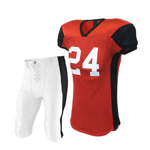 Uniforme de football américain personnalisé pour la ligue, polyester de haute qualité, impression par sublimation personnalisée, ajustement confortable pour les matchs - Product Image 5