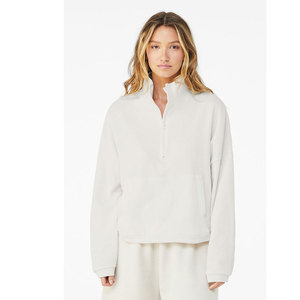 Bella + Canvas Ladies 'Sponge Fleece Half-Zip Pullover Sudadera Altantic mujer letra impresa, suelta Mujer media cremallera Sudadera con capucha - Product Image 6