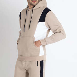 Survêtements de sport personnalisés pour hommes, tenue décontractée d'entraînement et de jogging – Ensemble sweat à capuche et pantalon de jogging cargo uni grande taille pour l'hiver - Product Image 2