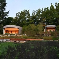 Maison préfabriquée de type Deluxe avec panneaux sandwich et toit plat