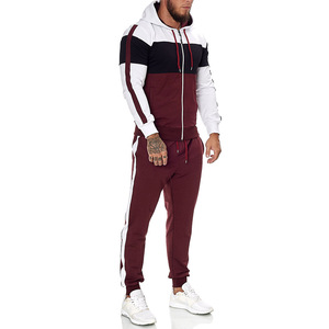 Fabricants OEM de survêtements pour hommes tendance, survêtement uni pour hommes, vêtements décontractés, logo imprimé personnalisé, survêtement - Product Image 2