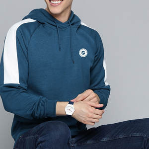 Venta al por mayor 330GSM CVC algodón poliéster logotipo personalizado invierno cálido pesado polar pulóver Sudadera con capucha Unisex suelta para hombres - Product Image 2