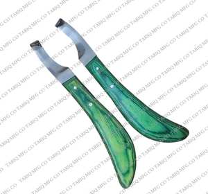 TARIQ MFG CO CE ISO EU Cuchillo de pezuña de borde afilado para herradores, mano izquierda y derecha, cuidado de caballos, cuchillos de pezuña de la mejor calidad - Product Image 1