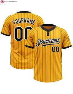 Camiseta de softball de dos botones personalizada Unisex, la mejor ropa deportiva para adultos, uniforme de softball, diseño de camuflaje, uniforme transpirable de alta calidad - Product Image 1