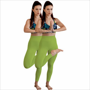 Ensemble de yoga avec soutien-gorge de sport sans couture et leggings taille haute - Écologique et respirant, léger, pour l'entraînement quotidien des femmes - Product Image 4