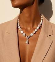 Lot de 15 colliers personnalisés en perles d'eau douce délicates et pierres naturelles, collier de perles Edison baroques en forme de Y, vente en gros de bijoux