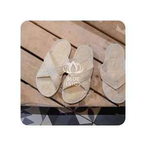 TRENDING NOW Loofah Scrub Sandals Diseño antideslizante seguro para pisos de baño y alojamiento de invitados que proporciona masaje de pies - Product Image 1