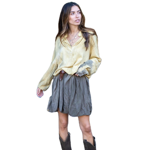 Moda mujer recortada Boho & Hippie colección para mujer Tie Dye manga larga cuello en V hasta la rodilla mujeres Sexy Vestido corto - Product Image 1