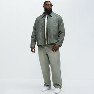 แจ็กเก็ตหนังขอบสีขาวดำไม่ฝักใฝ่ฝ่ายใดเสื้อแจ็คเก็ตแนวสตรีทกบฏรุ่นแรกและให้ความรู้สึกถึงเกราะที่ยึด - Product Image 1