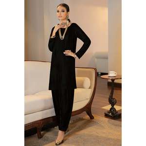 Ensemble de costume en velours pour femmes - Solide PR-576 - Product Image 1