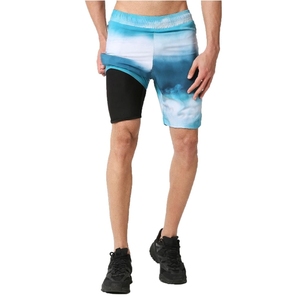 2025 hommes séchage rapide 100% Polyester Shorts d'entraînement motif solide plage natation Shorts de course taille élastique cordon de serrage - Product Image 1