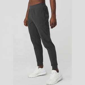 Wholesale Designed Elastic Mid Waistband Casual Rib Cuff Plain Active <b>Jogger</b> Sport Slim Fit 100% <b>Polyester</b> <b>Jogger</b> Pant Men - Product Image 2