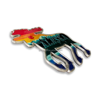 Aimant de réfrigérateur en métal en forme de wapiti orignal personnalisé autocollants en feuille Style animal pour l'obtention du diplôme Souvenir Aimants de réfrigérateur pour touristes de l'Alaska