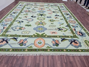 Alfombras hechas a mano de algodón abstracto Oushak alfombra sala de estar decoración del hogar turco 8x10 persa antideslizante alfombras y juegos - Product Image 2