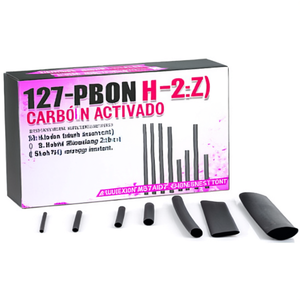 Assortiment de gaines thermorétractables noires H-2(Z) de 127 pièces, rapport de rétraction 2:1, isolation Hongshang - Product Image 3
