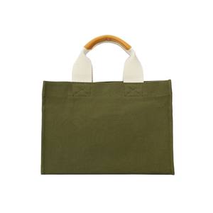 Sac fourre-tout en cuir véritable élégant pour femmes Sac à main en toile souple durable avec fermeture à glissière Produit OEM FBA à la mode - Product Image 2