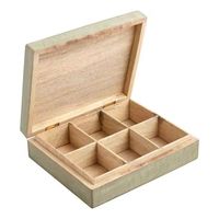 Plateau de table en bois de Sesham Masala Dabba Conteneurs Bocaux Cum Boîte à épices de cuisine Boîte Masala au prix de gros