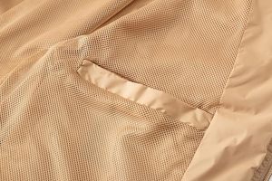 <b>Men's</b> Lightweight Windproof Canvas 100% Cotton Windbreaker <b>Jacket</b> for Autumn Stand Collar with Front Logo - Product Image 6