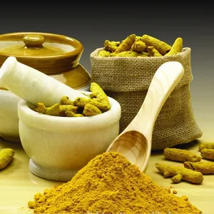 Doigt de curcuma de meilleure qualité avec jaune vif, naturel pour les épices disponible à un prix raisonnable - Product Image 1
